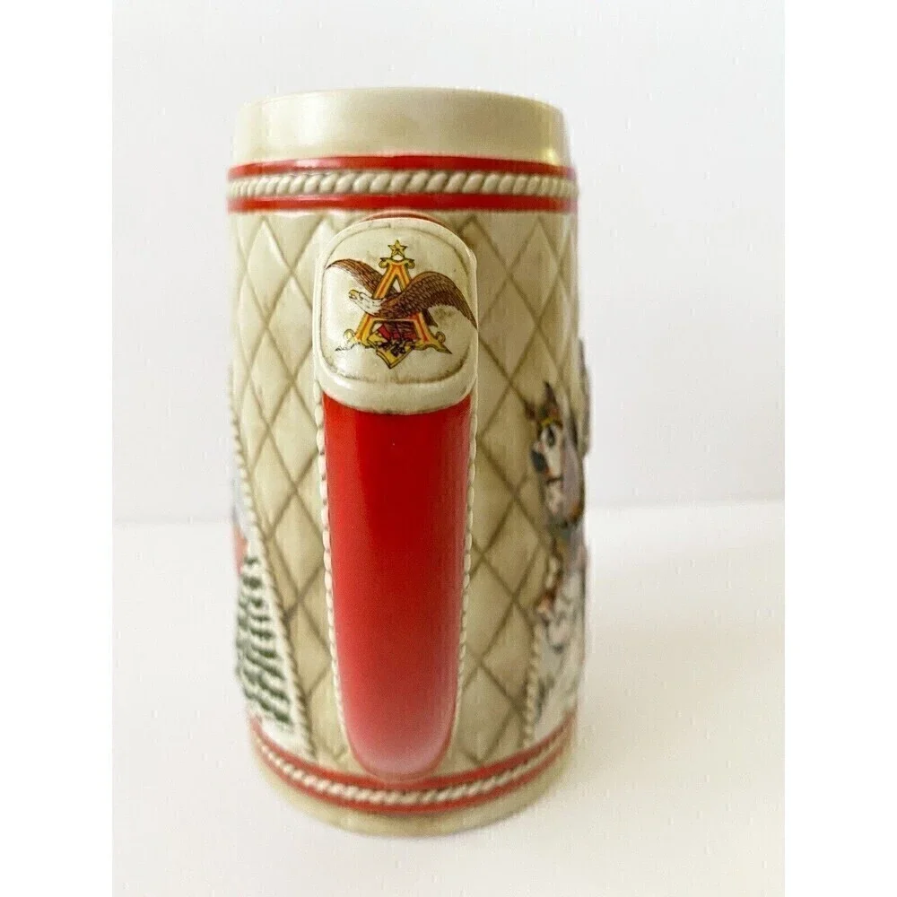 Anheuser Busch Budweiser Ceramic Beer Stein Clydesdales “A” Series Holiday Mug
